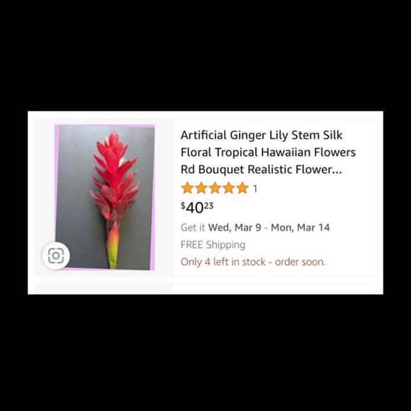 SALE! THREE 28” Yellow Beehive Ginger QUALITY Tropical Artificial Flower - Picture 6 of 9